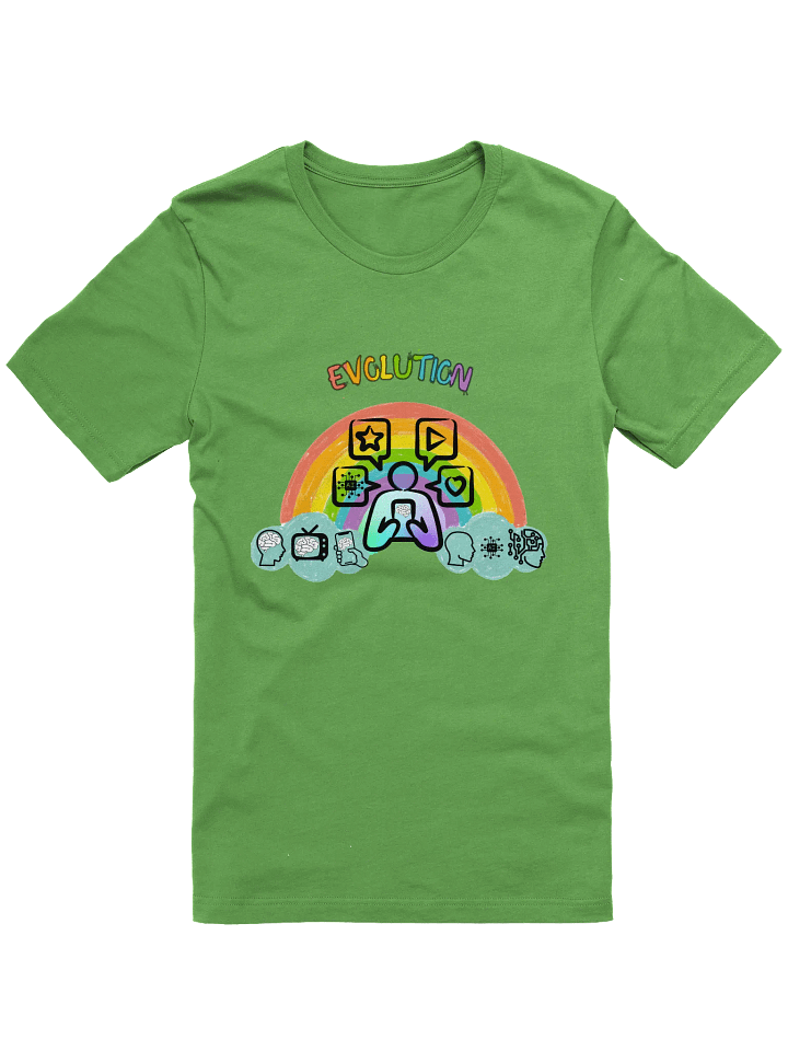 Tech Mind Evolution T-Shirt, Evo Art Rainbow-Inspired Design, Unisex Tee for AI Enthusiasts, Science Geeks, Futuristic Tech Lovers Gift product image (7)
