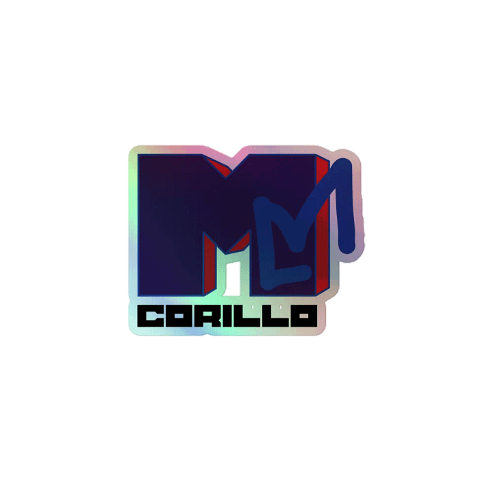 Retro Music Holographic Sticker - Purple product image (1)