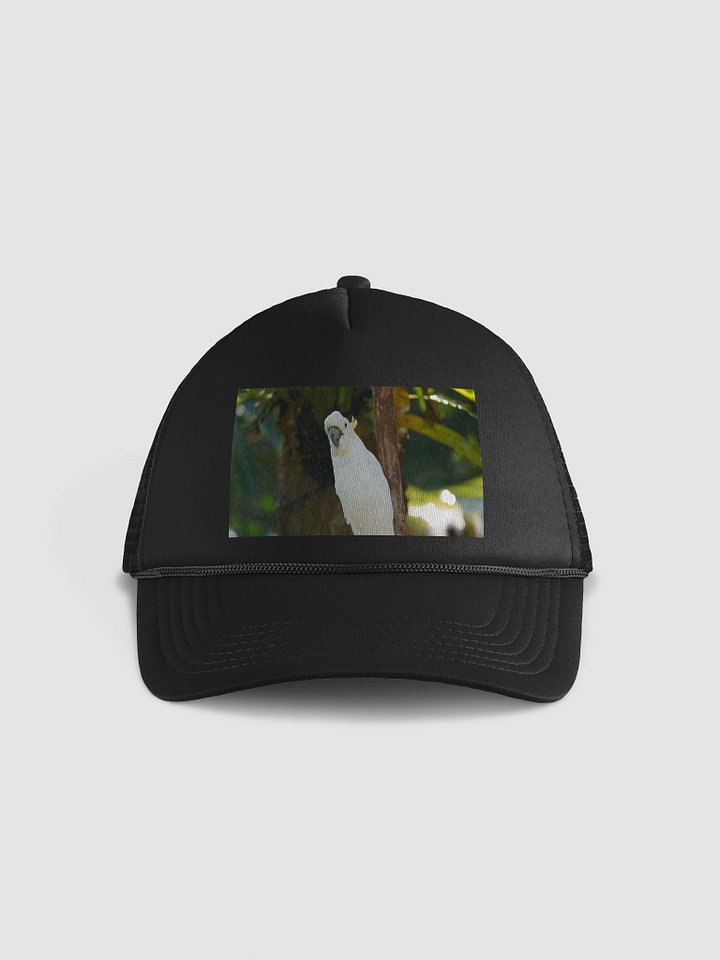 Crested Parrot Foam Trucker Hat product image (1)