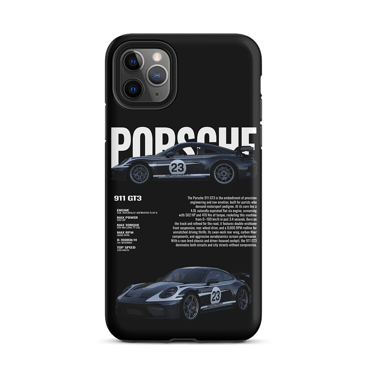 Porsche 911 GT3 iPhone Case – Premium Car Enthusiast Phone Cover (Fits iPhone 11/12/13/14/15 Pro & Pro Max) product image (26)