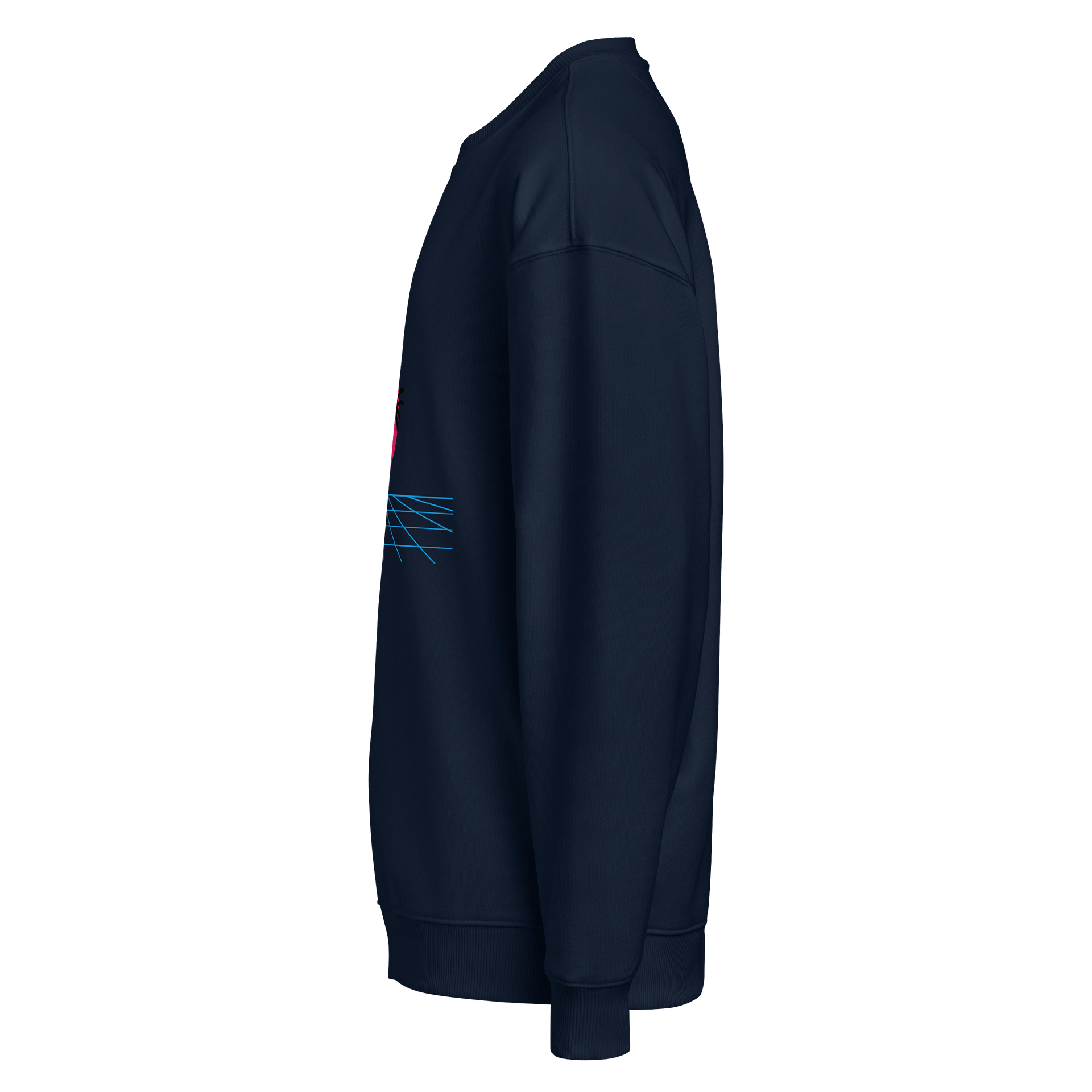 Neon Sunset Organic Oversized Sweatshirt product image (3)