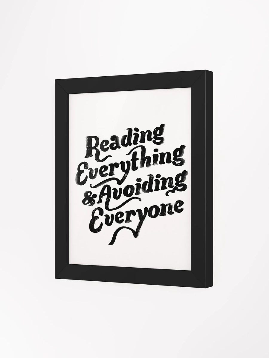 Reading Everything Framed Art Print product image (48)