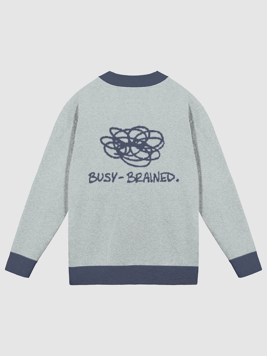 BUSY-BRAINED (lg. design, powder and navy blue) knitwear cardigan product image (8)