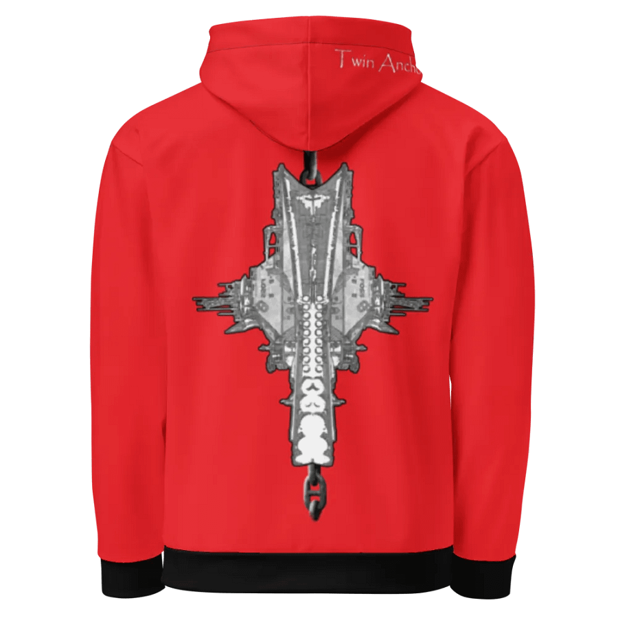 Red Foss double tug Sketch Hoodie product image (1)