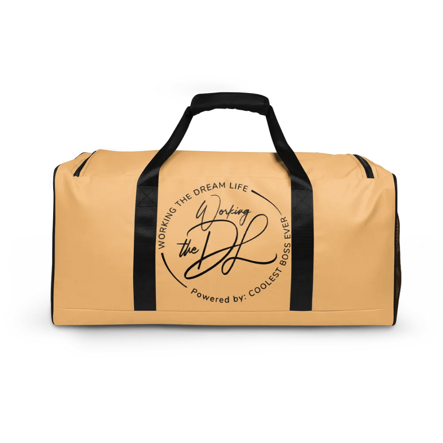 Cream All-Over Print Duffle Bag – Working The Dream Life | Premium Travel & Work Lifestyle Statement product image (9)
