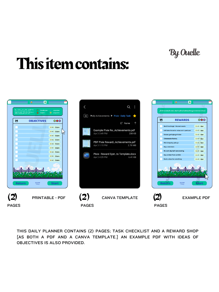 Quests - Game themed Task Checklist product image (7)