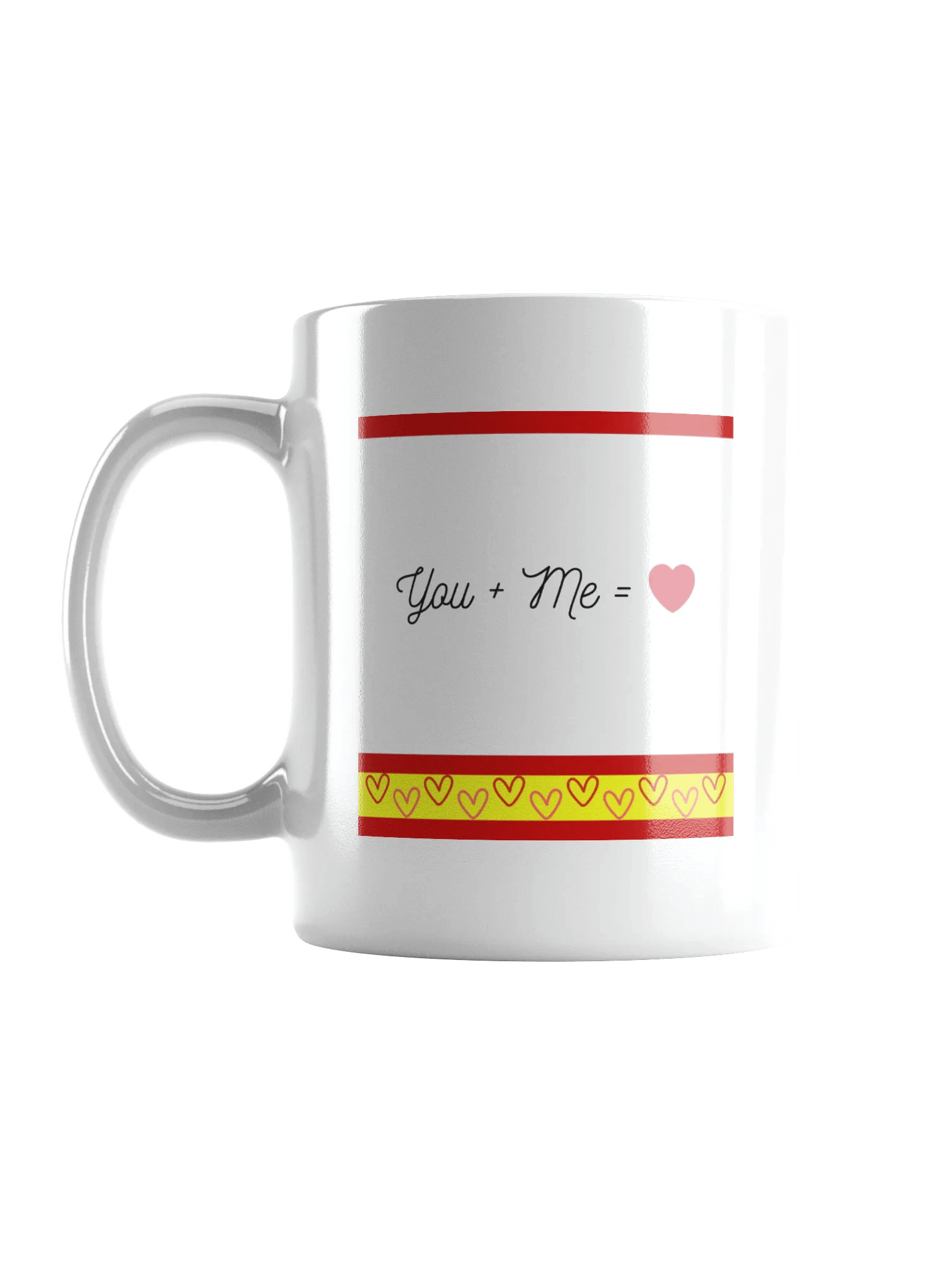 You Plus Me Equals Love Heart Mug product image (6)