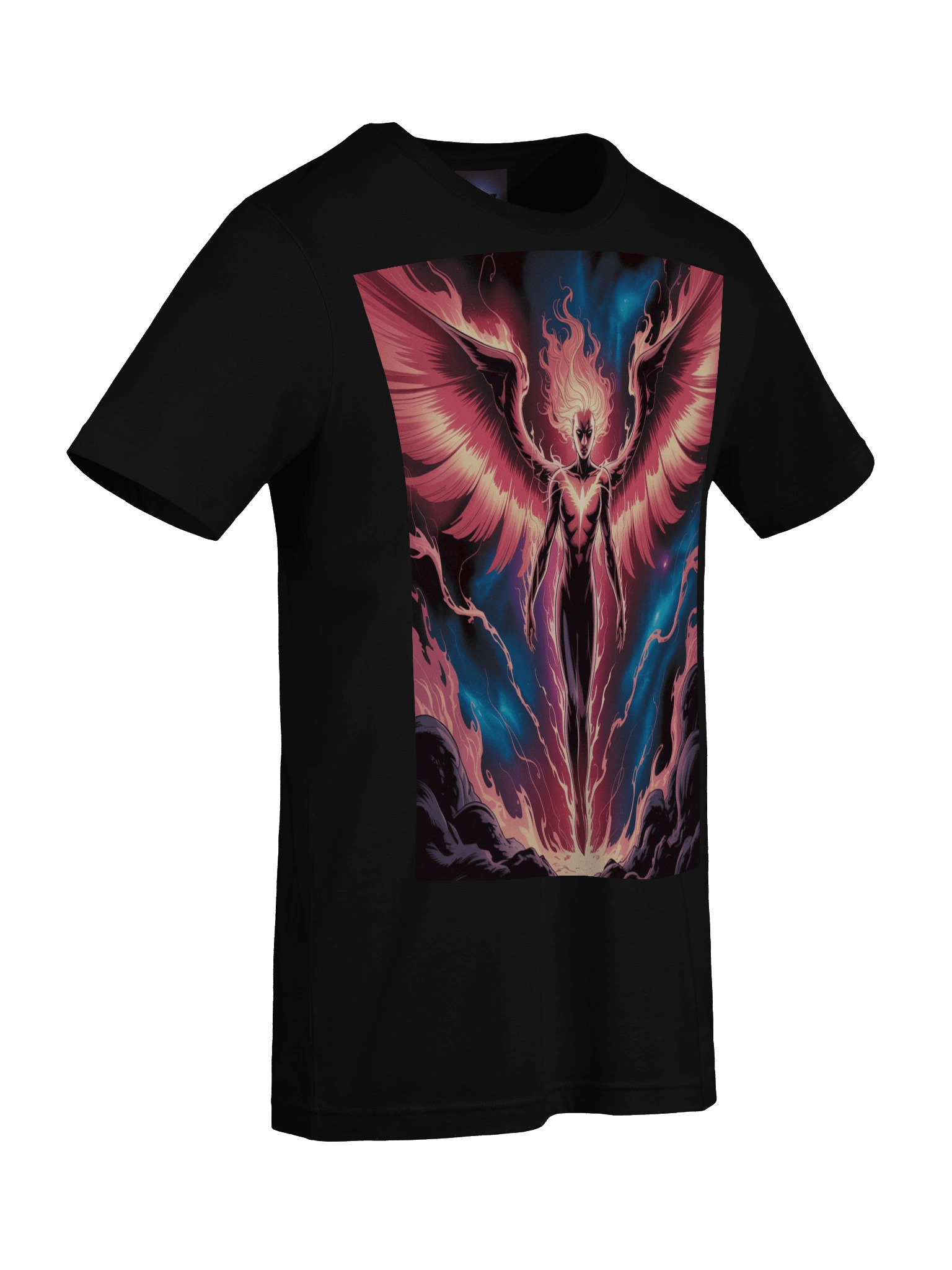 Dark Phoenix Flame Ascent Supersoft T-Shirt – Cosmic Inferno Veil product image (9)