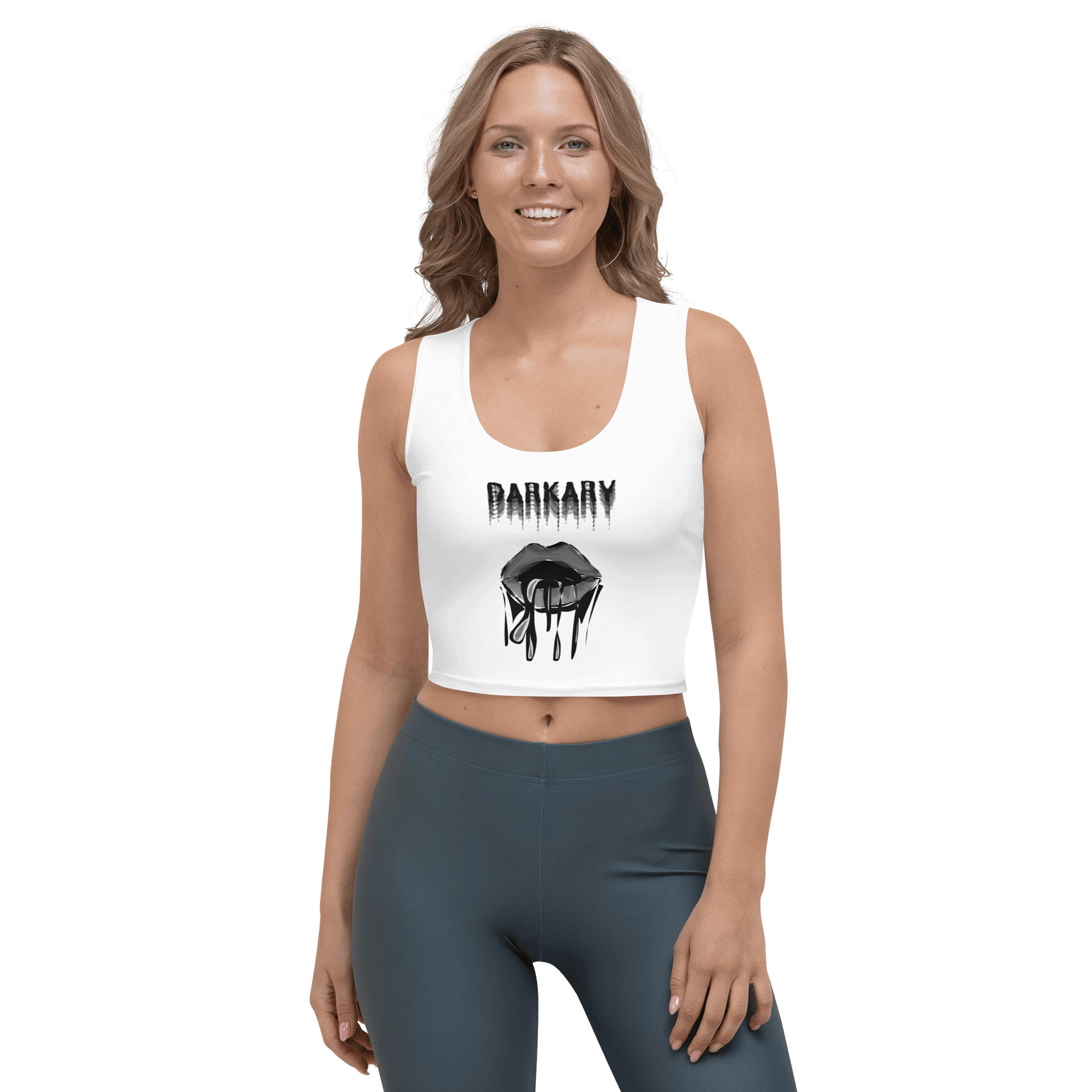 DARKARY Mouth White Crop Top product image (1)