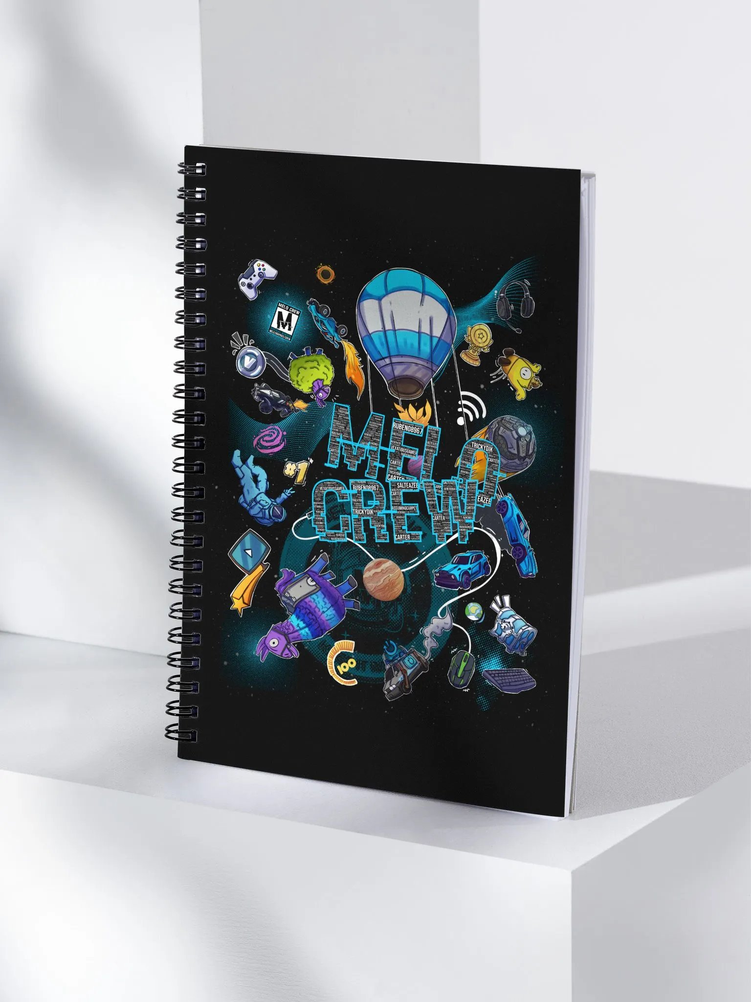 #MELOtober 2024 Personalized MELO CREW Chaos - Spiral Notebook | #MadeByMELO product image (4)