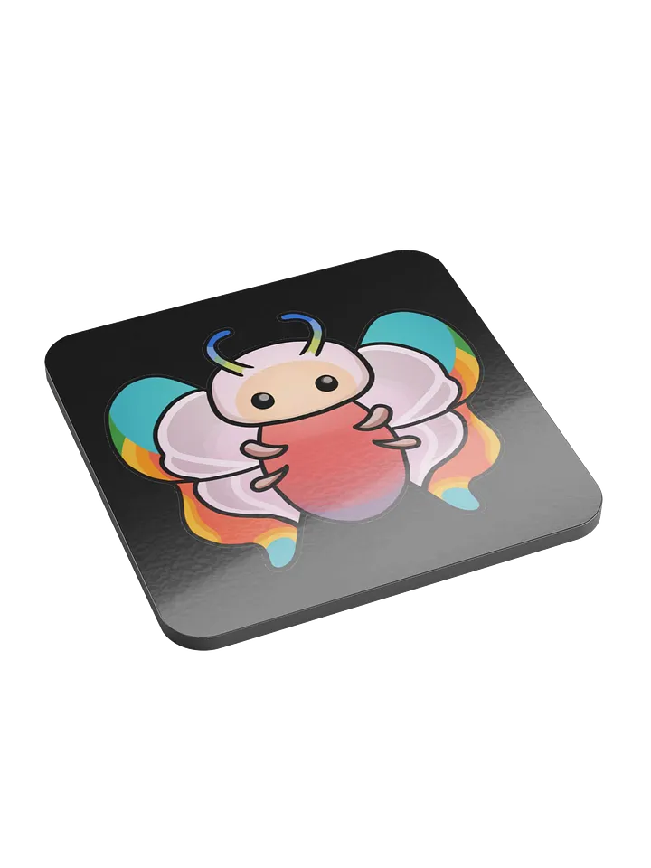 Palia Rainbow Butterfly - Glossed Cork Coaster product image (1)