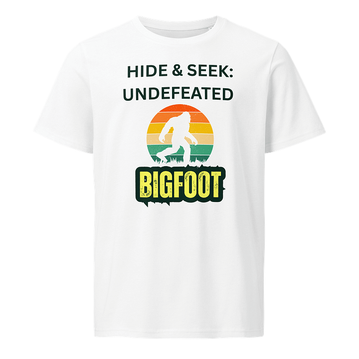 BIGFOOT HIDE AND SEEK: UNDEFEATED white t-shirt product image (1)