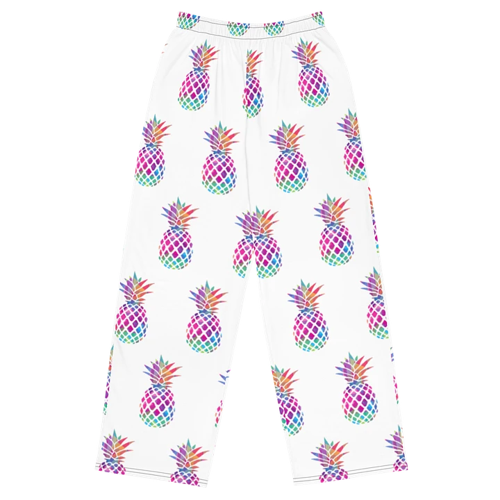 Chromatic Chaotic Pineapple Unisex Wide-Leg Pants product image (2)