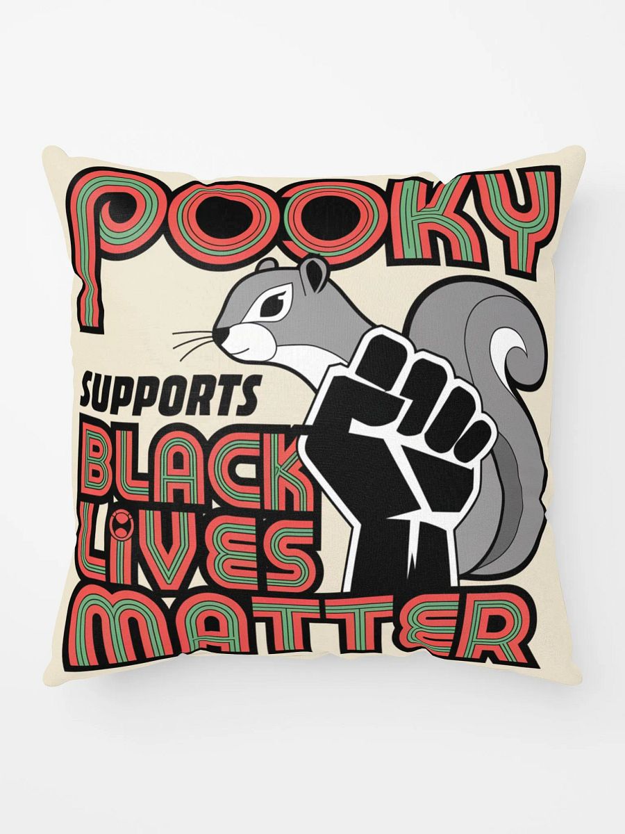 Comfy Pillow: Pooky Supports BLM (ALl funds from BLM Merch go directly to The Black Equity Foundation) product image (10)