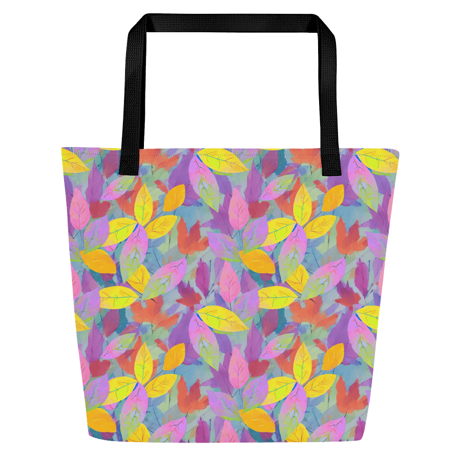 Yellow Pink Leaves Bag product image (1)