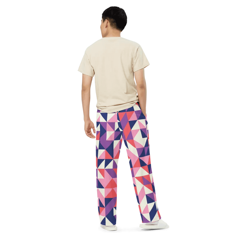 BUIII Dynamic Geometry: Amethyst Dawn Wide-Leg Pants product image (5)