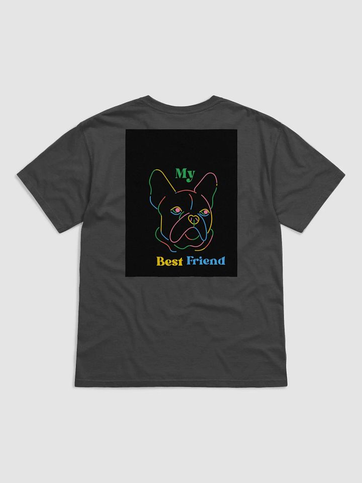 Neon French Bulldog Outline T-Shirt product image (2)
