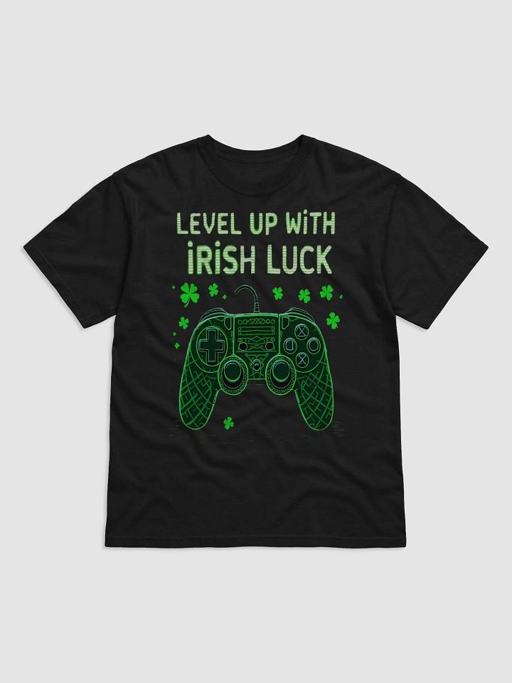 Level Up with Irish Luck | St. Patrick’s Day Gaming T-Shirt for Gamers product image (4)