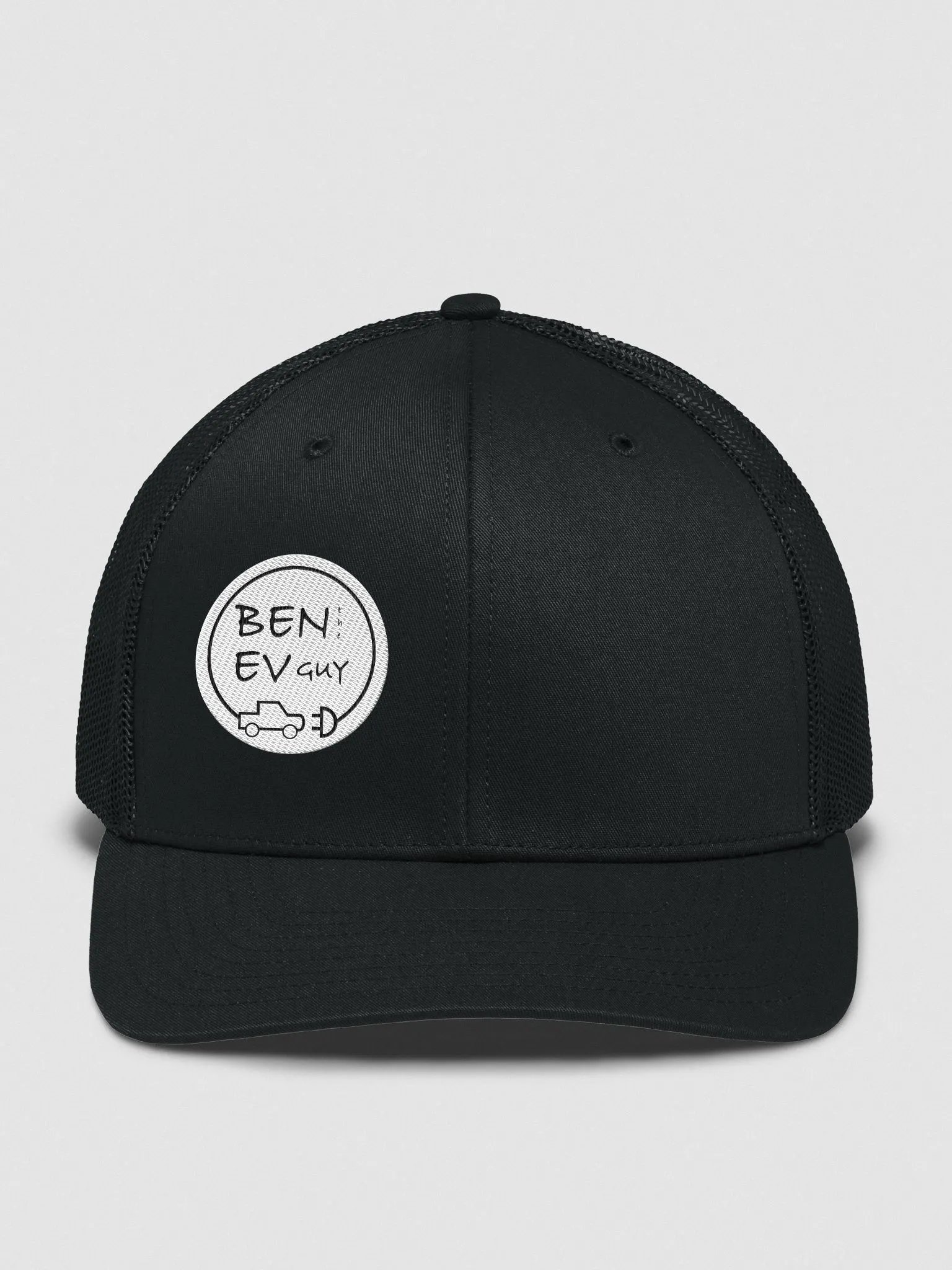 trucker hat single color with mash product image (2)