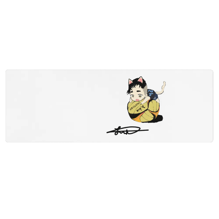 Arigato Neko Volleyball Yoga Mat product image (1)
