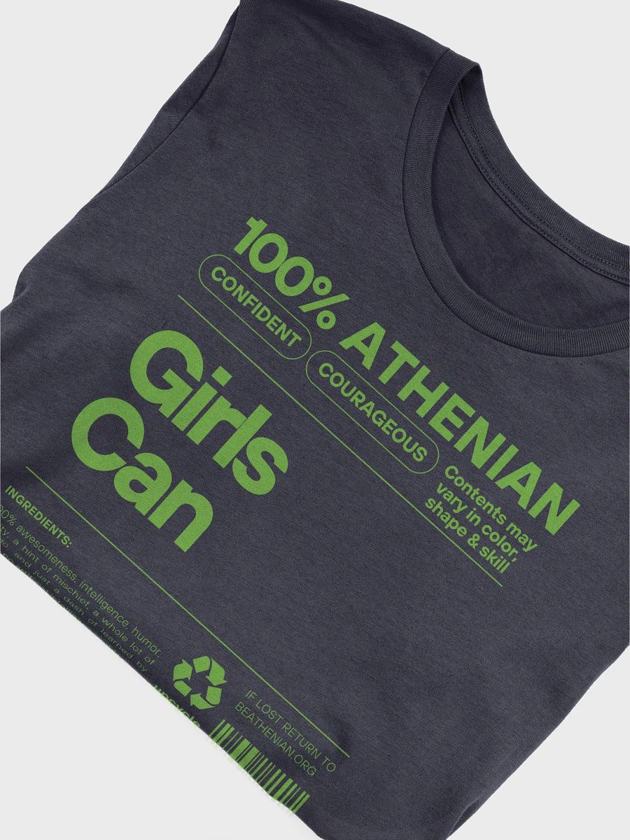 100% Athenian "Girls Can" T-Shirt product image (5)