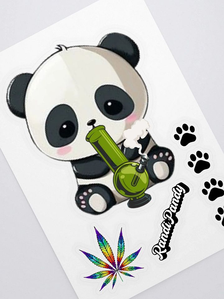 Bubbly Panda +6 Sticker Set product image (1)