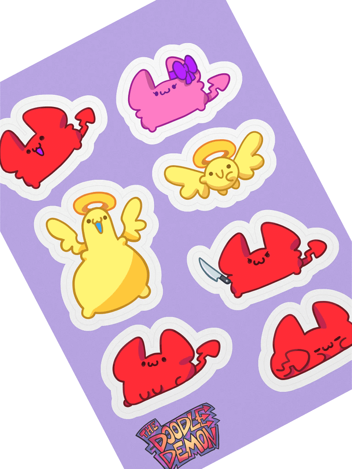 Doodle Demon Sticker Sheet product image (1)