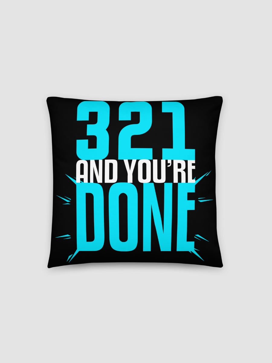 'DONE' Blue Night Pillow product image (1)