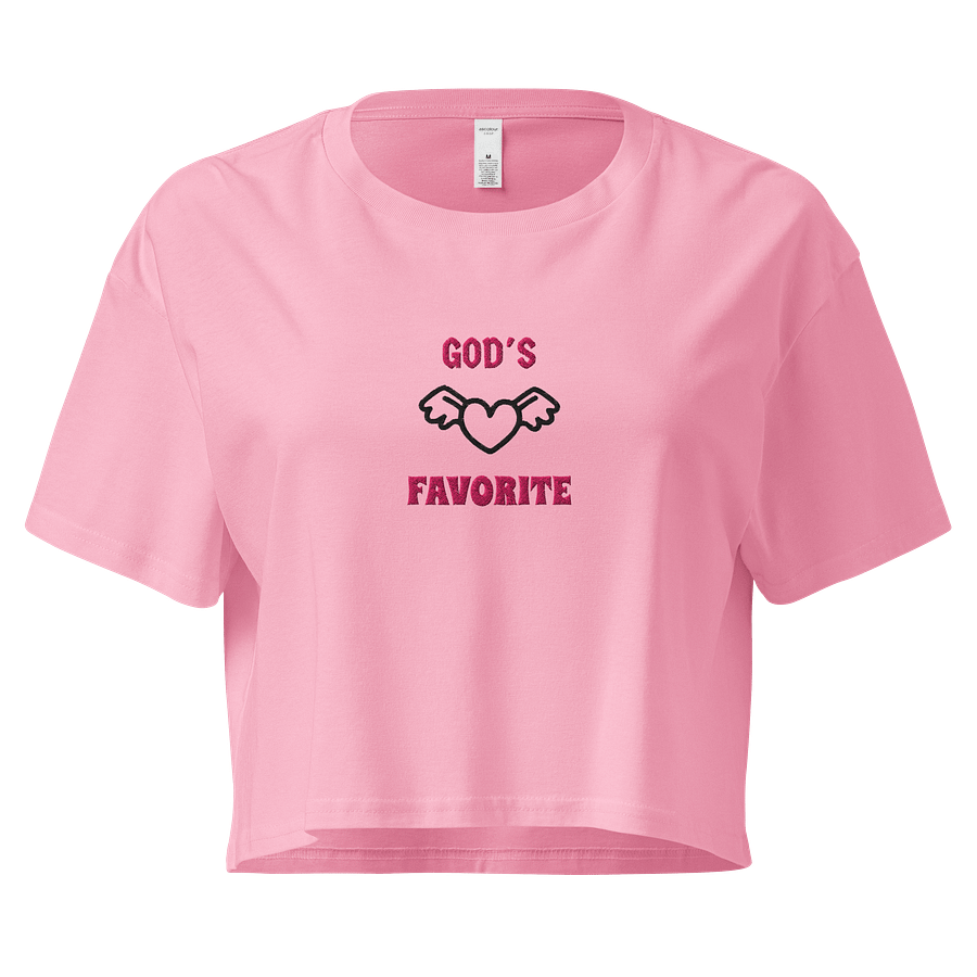 GOD'S FAVORITE (EMBROIDERED) Women's Premium Crop Top product image (1)