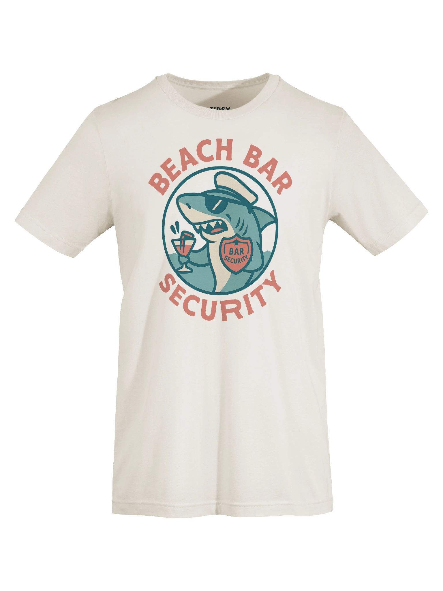 Captain Shark Beach Bar Security T-Shirt product image (7)