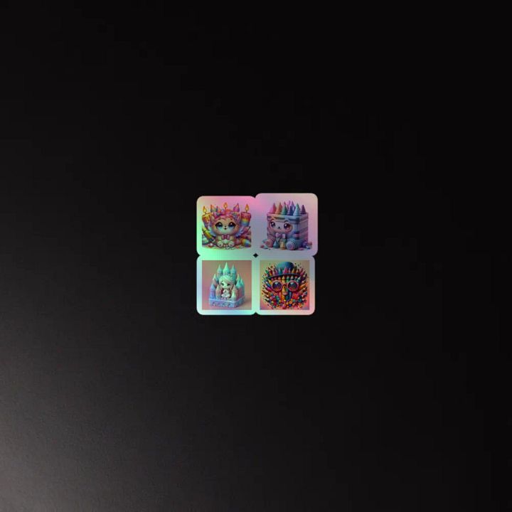 Whimsical Fantasy Holographic Sticker Set product image (4)