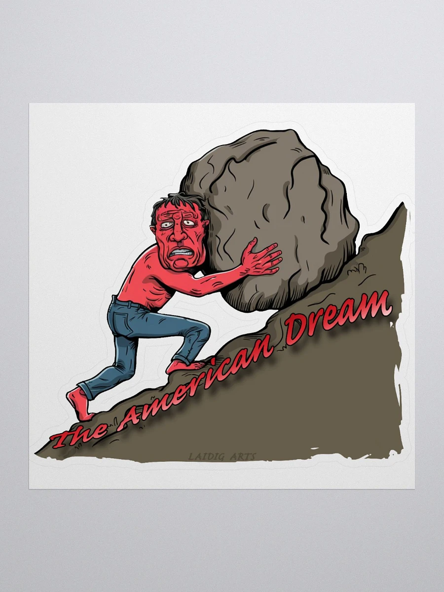 Sisyphus and the American Dream Sticker product image (2)