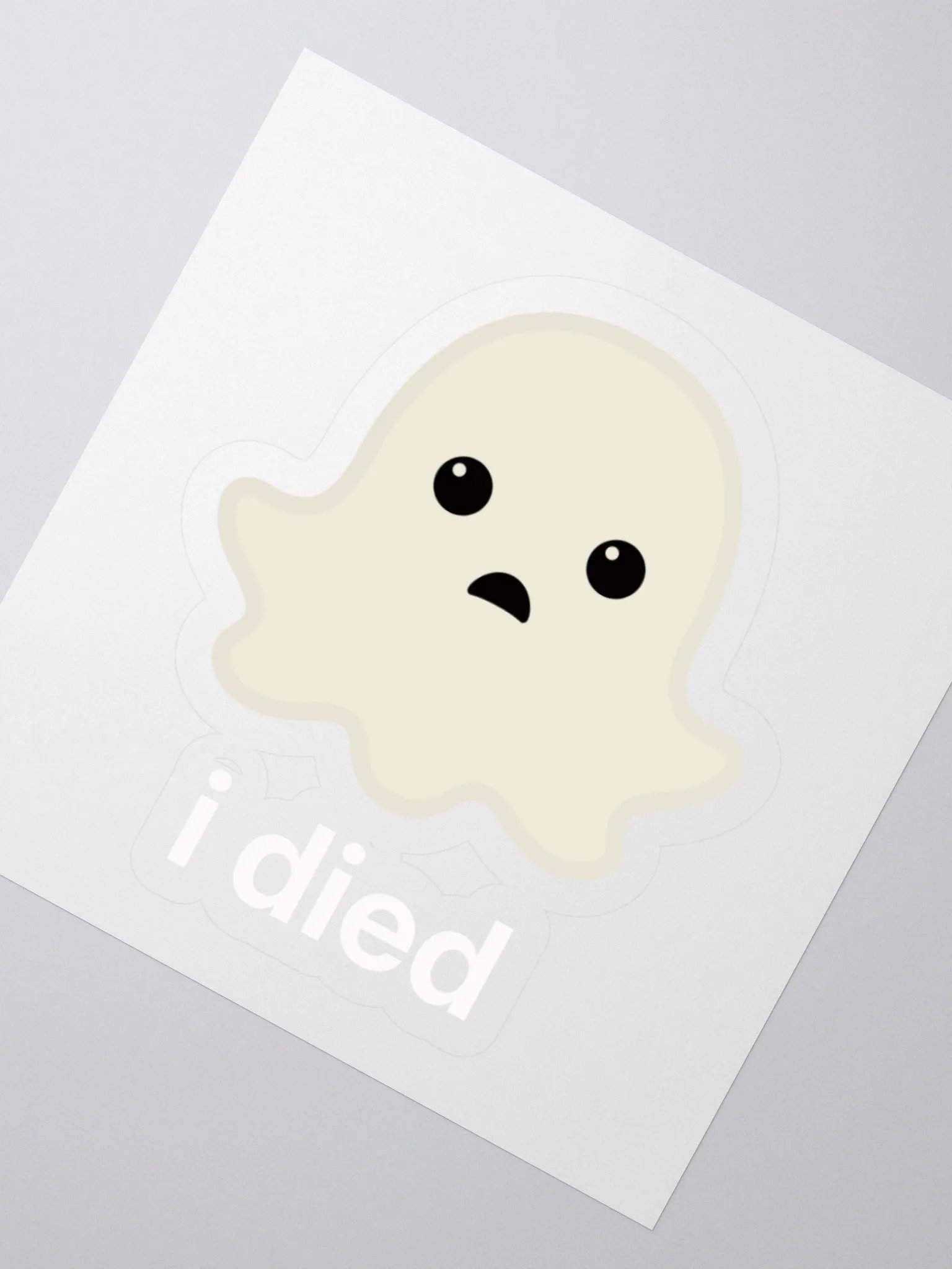 Sad Ghost Sticker - For Dark Background product image (3)