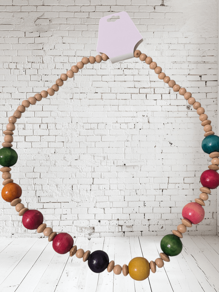 Multi-Color Round Bead Necklace product image (2)