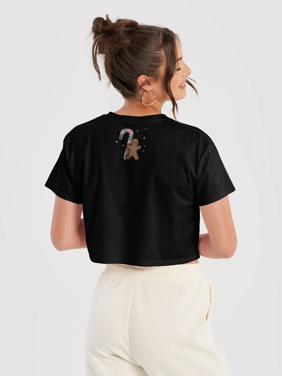 Festive Candy Cane and Gingerbread Man Crop Top product image (48)