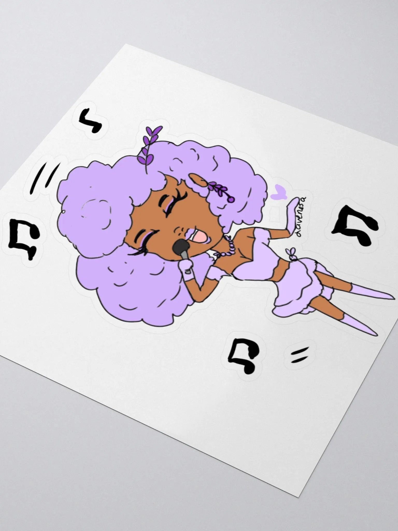Lavenesa sings sticker product image (3)