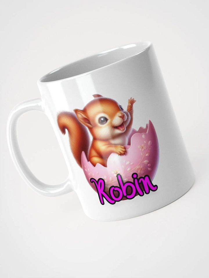 "Robin" Squirrel Easter Egg - White Mug product image (1)