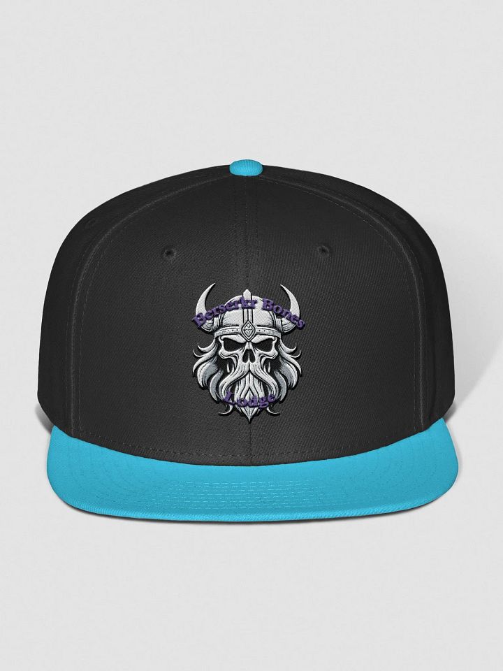 Embroidered Berserkr Bones Lodge Snapback: Viking Skull Edition product image (5)