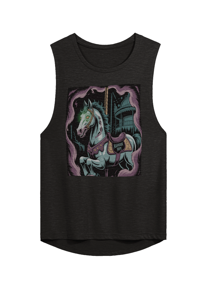 Midnight Veil Designs Women's Black Gothic Flowy Muscle Tank - Abandon Hope - S-2XL product image (1)