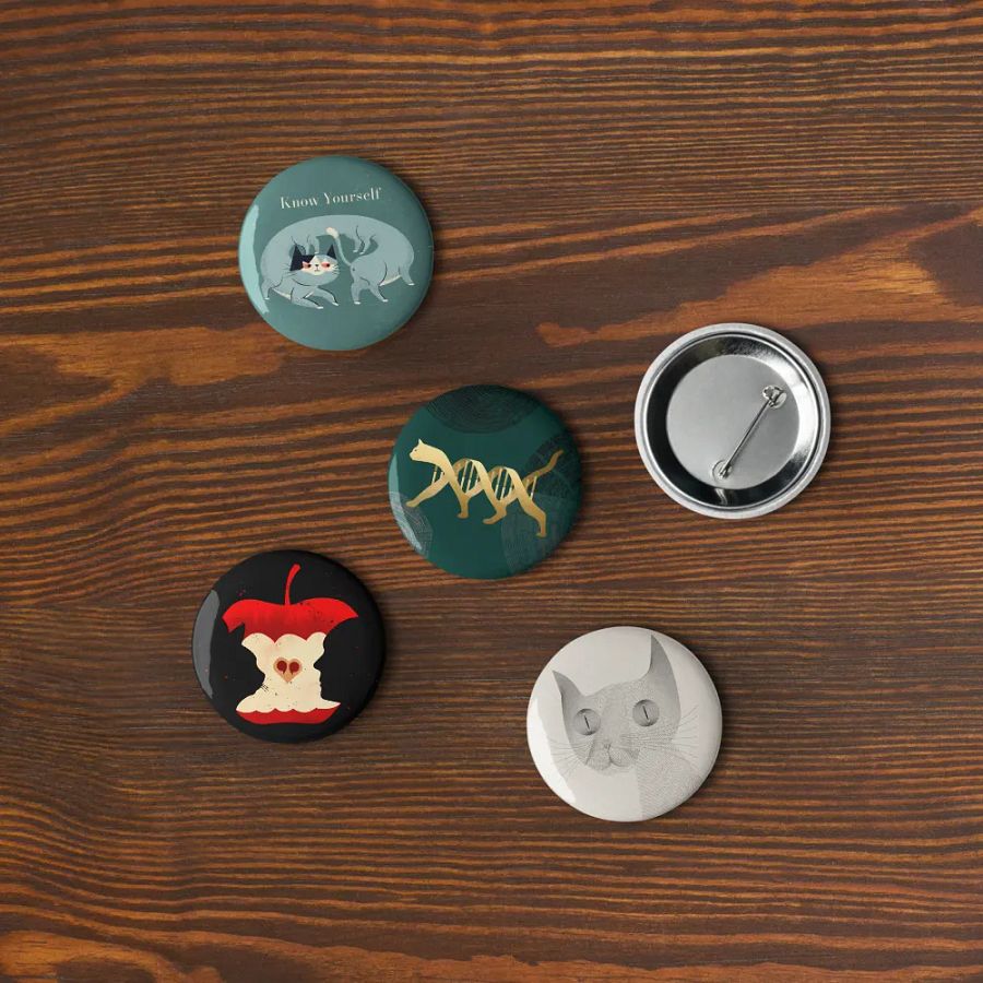 Pin Buttons Collection 4 (5 pcs) product image (8)