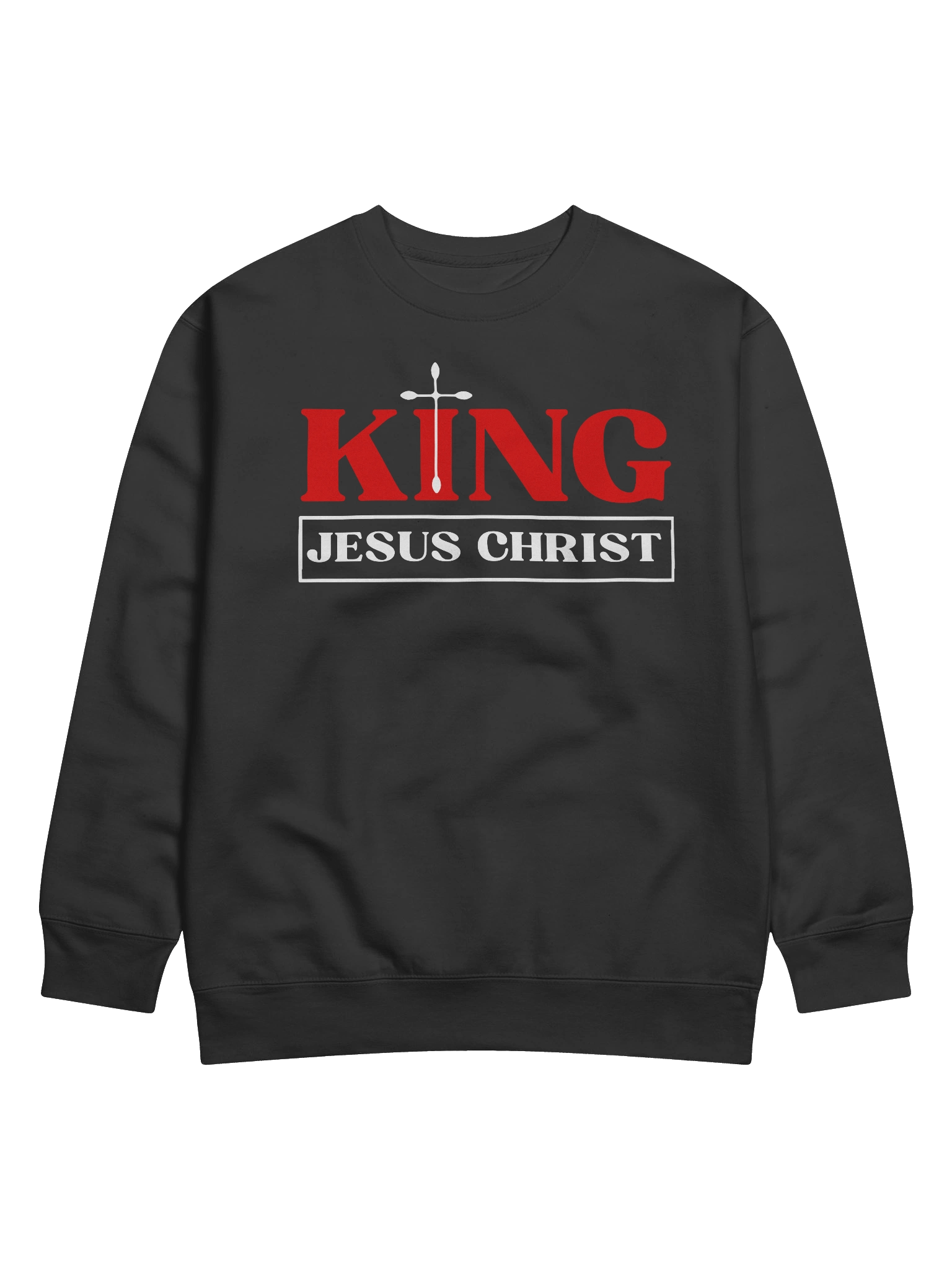 King Jesus Christ Christian Sweater | Faith-Filled Winter Apparel for Believers | Raise2shine product image (2)