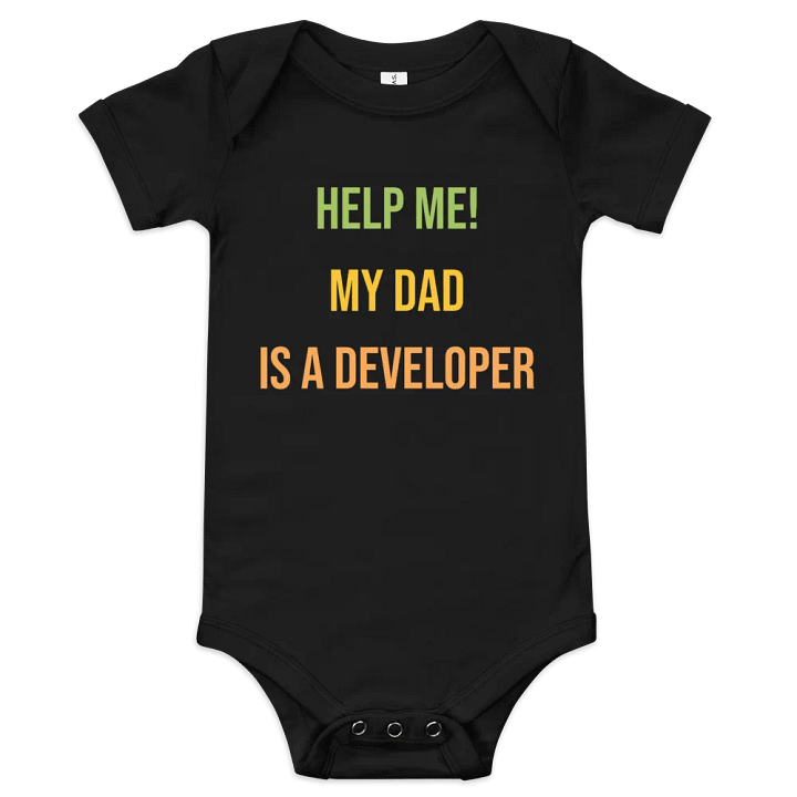 Dad's Poor Baby Short Sleeve One Piece product image (3)