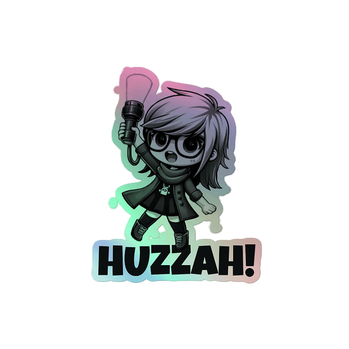 huzzah v1 sticker product image (2)
