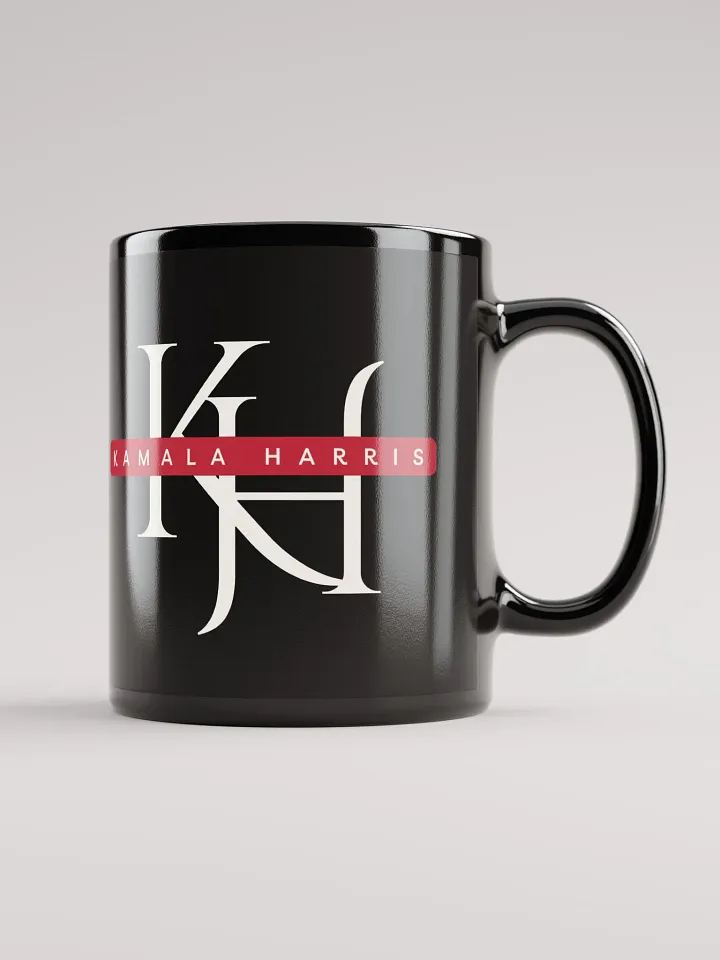 KAMALA HARRIS Black Glossy Mug product image (1)