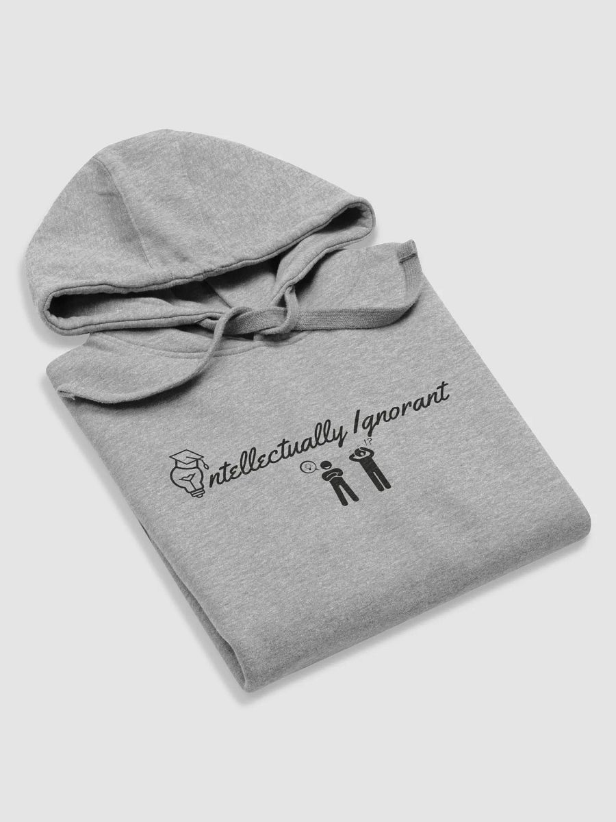 INTELLECTUALLY IGNORANT (Black Logo) Cotton Heritage unisex Hoodie product image (31)