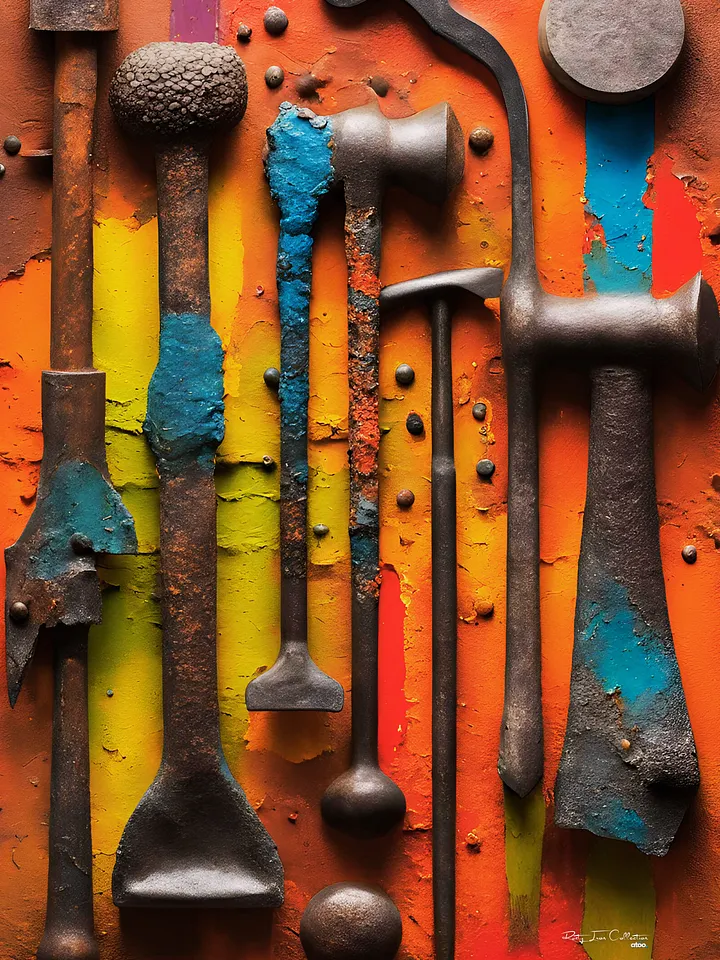 Industrial Rusted Metal Art | Unique Industrial Wall Decor product image (1)