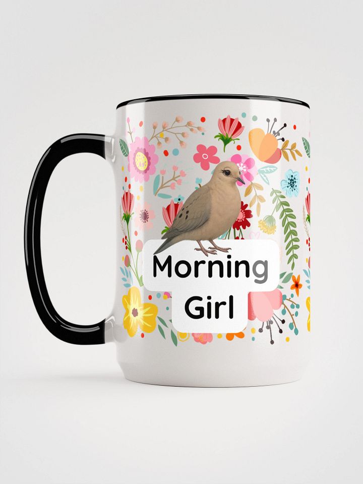 Morning Girl Flower Bird mug product image (5)