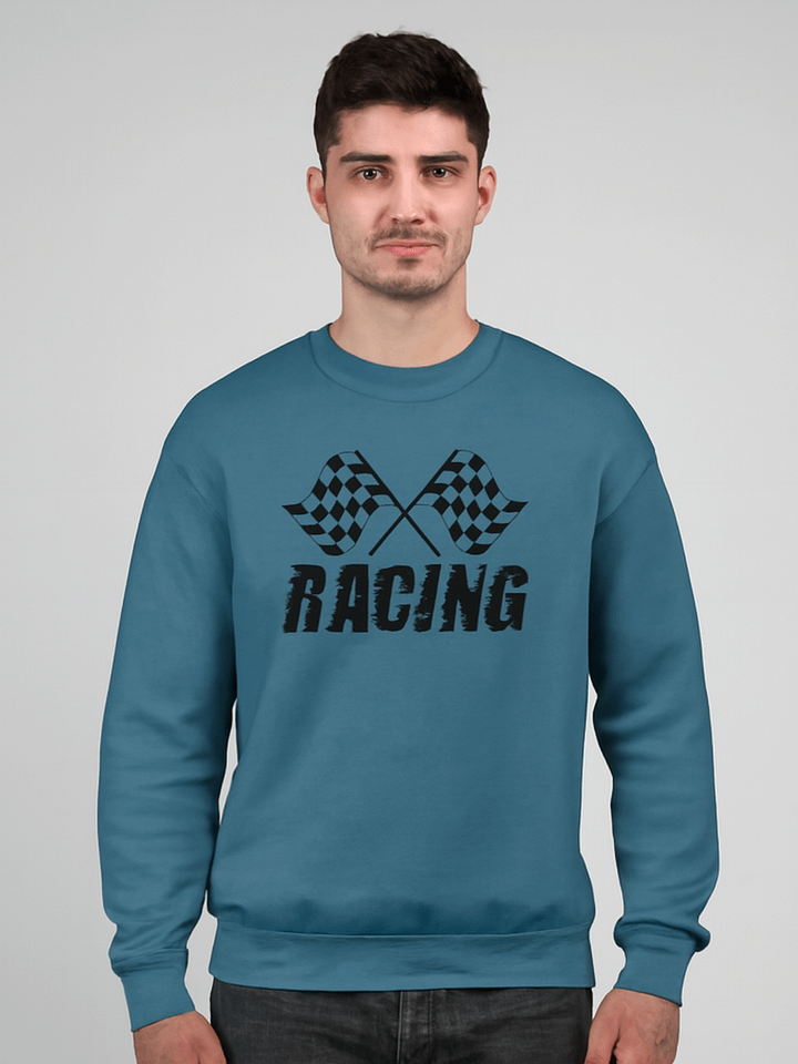 Checkered Flags Racing Crewneck Sweatshirt product image (4)