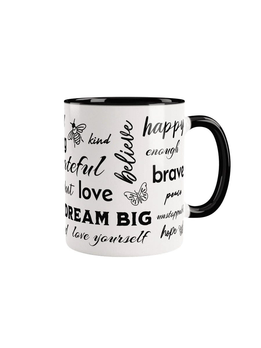 Positive Affirmations Ceramic Mug With Color Inside product image (2)