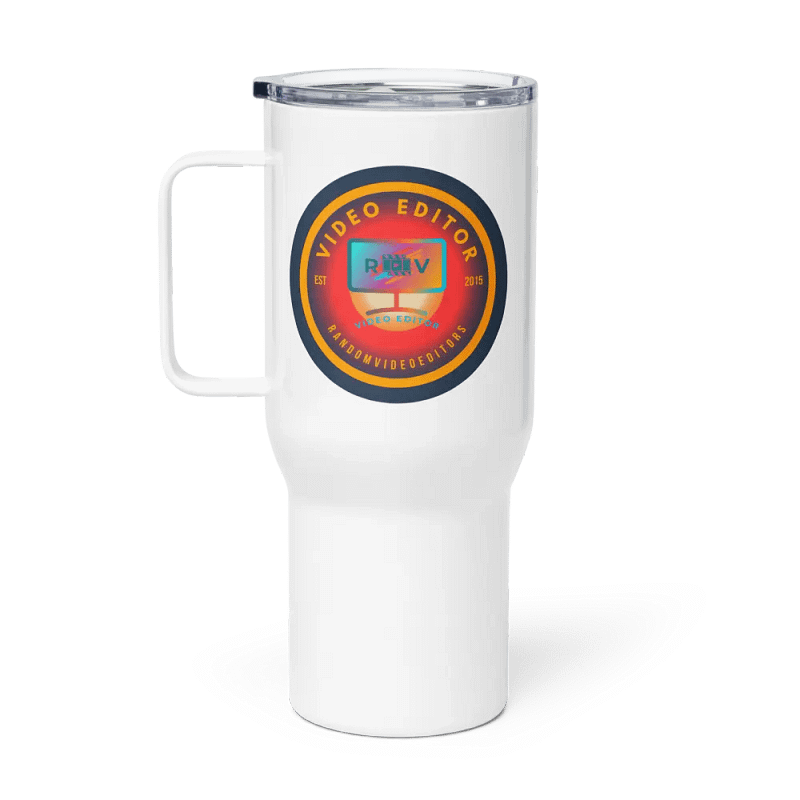 RandomVideoEditors Emblem Stainless Steel Travel Mug V2